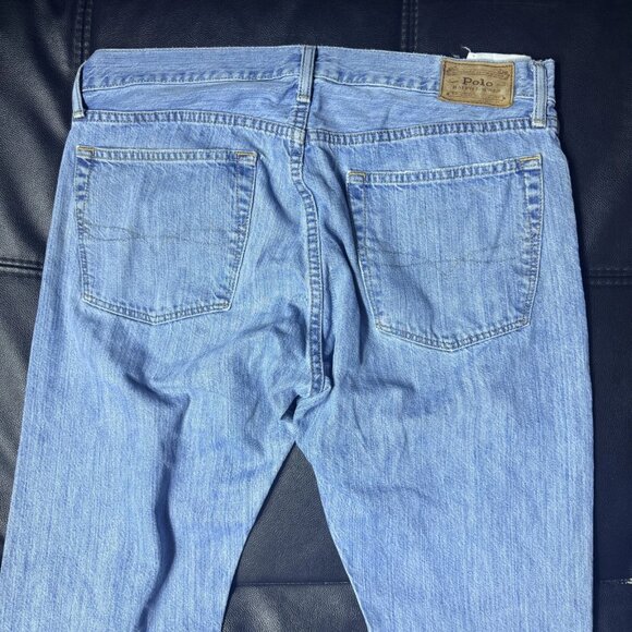 Polo Ralph Lauren Men's Straight Jeans Blue Denim The Hampton Relaxed Fit 35/32 - Picture 4 of 16